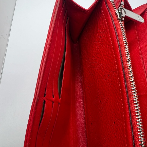 GUC Louis Vuitton Red Iris Mahina Wallet - Picture 6 of 9